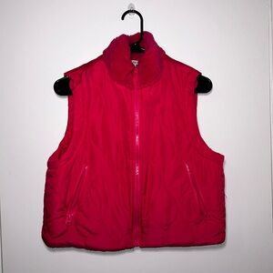 Forever 21 Fuchsia Quilted Vest